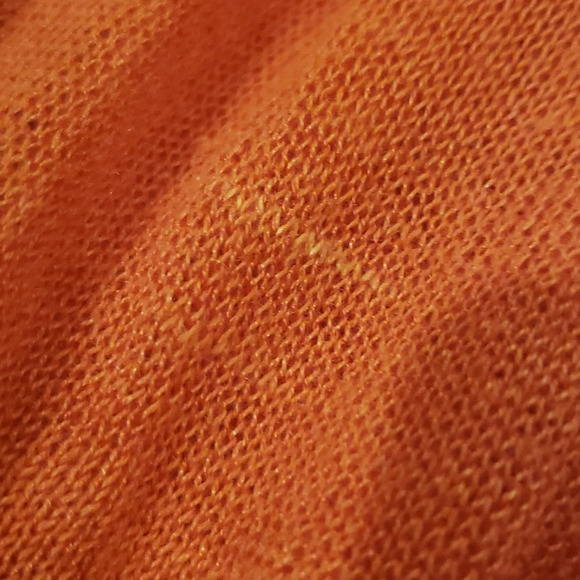 Mesh Tonal Stripped Orange Top Fall HALLOWEEN - Picture 14 of 14